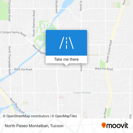 Mapa de North Paseo Montalban