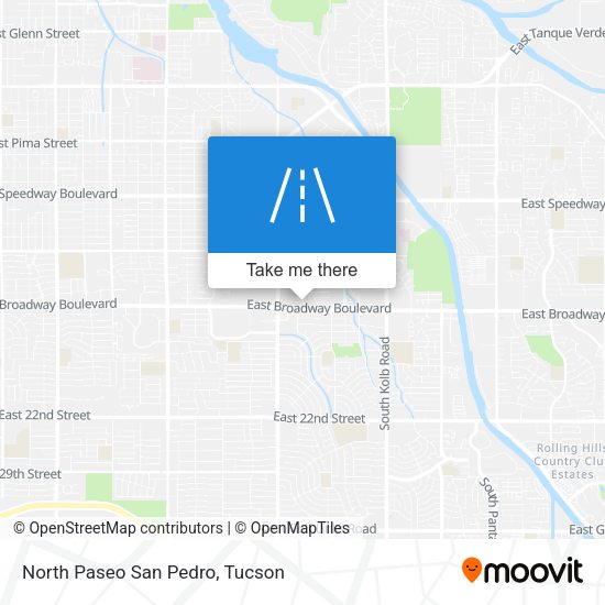 North Paseo San Pedro map