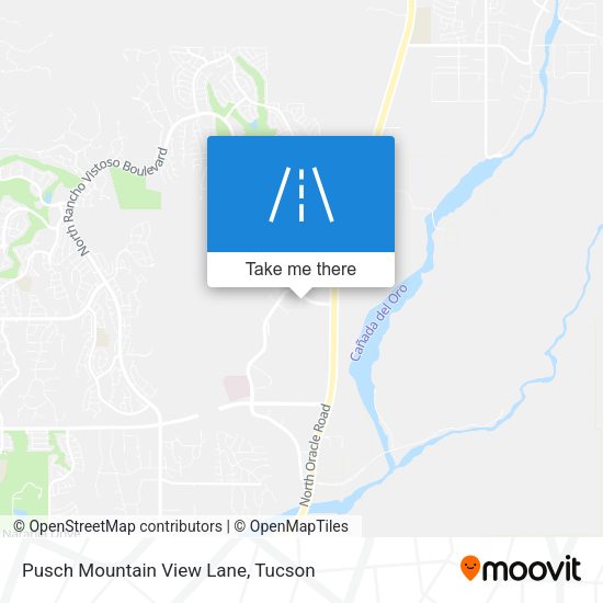 Pusch Mountain View Lane map