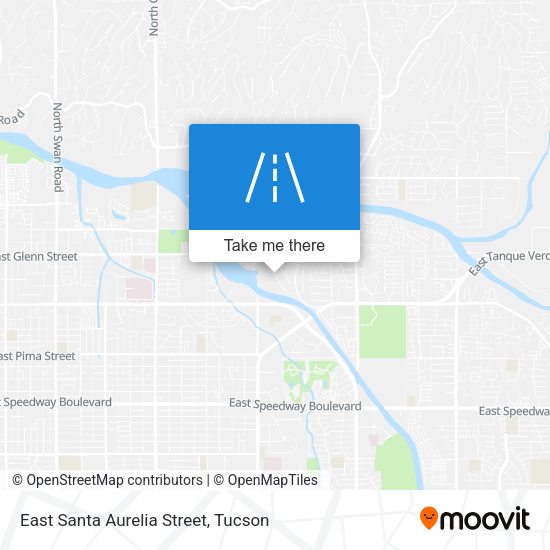 East Santa Aurelia Street map