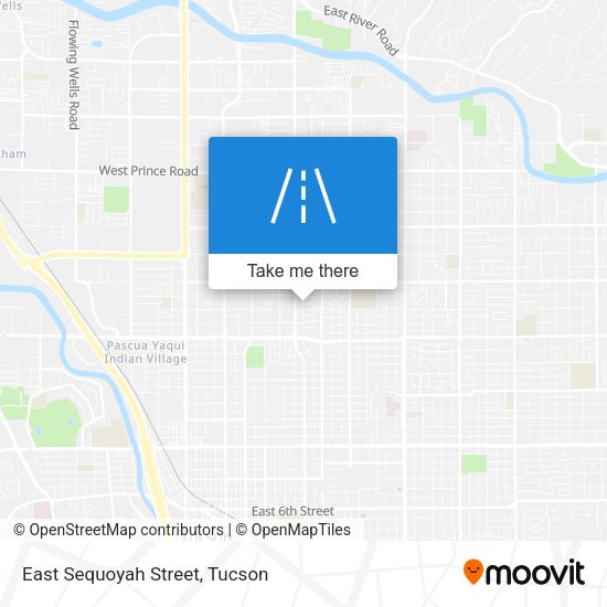 East Sequoyah Street map