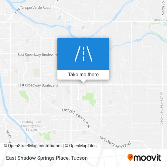 Mapa de East Shadow Springs Place
