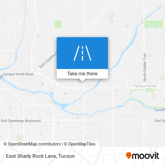 East Shady Rock Lane map