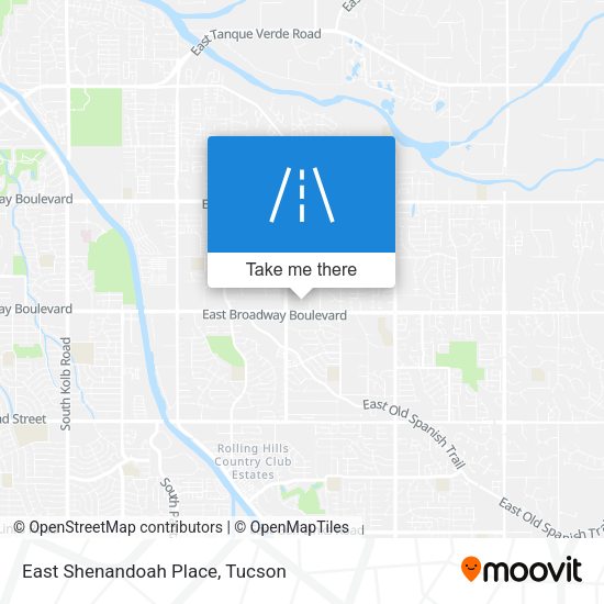 East Shenandoah Place map