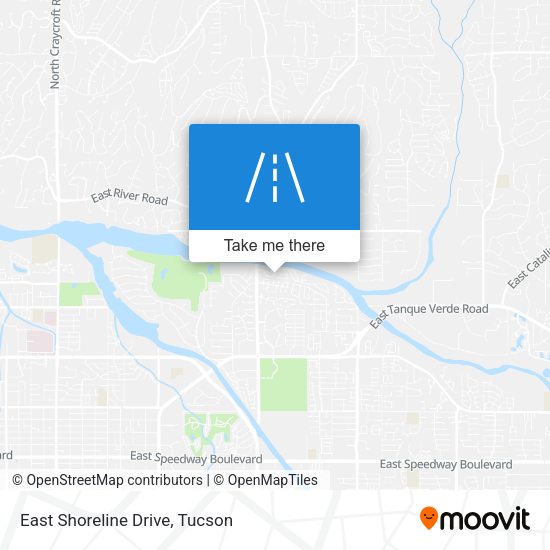 Mapa de East Shoreline Drive