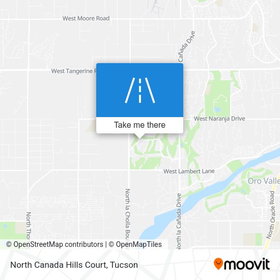 North Canada Hills Court map