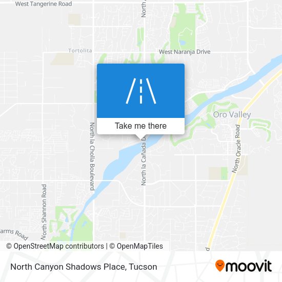 North Canyon Shadows Place map