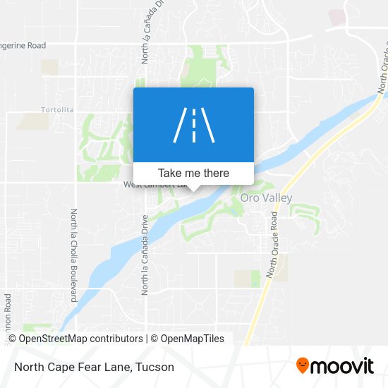 North Cape Fear Lane map