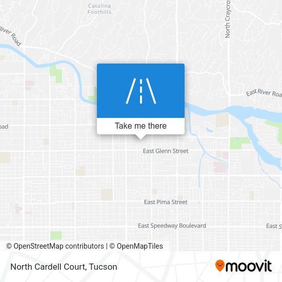 North Cardell Court map