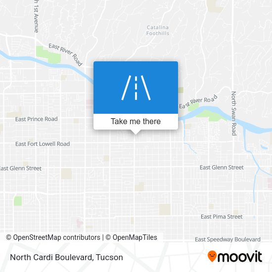 North Cardi Boulevard map