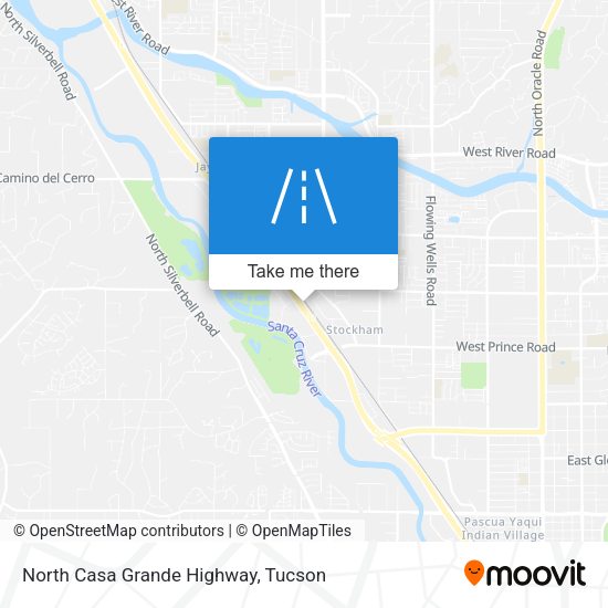 North Casa Grande Highway map