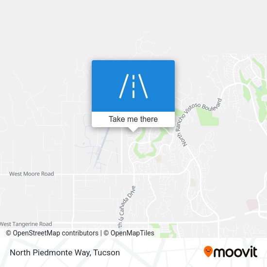 Mapa de North Piedmonte Way