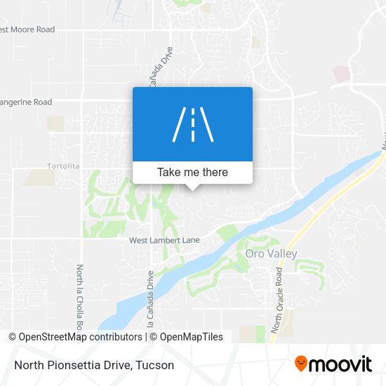 North Pionsettia Drive map