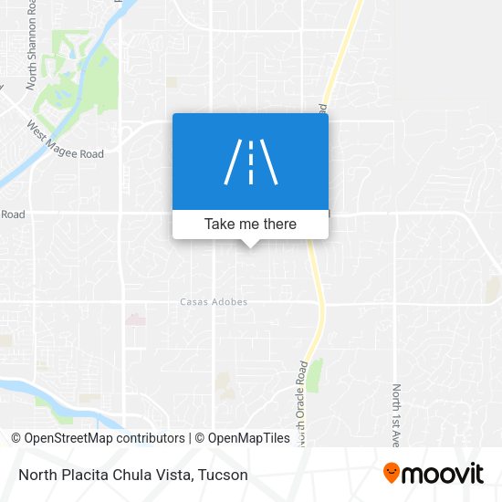 North Placita Chula Vista map