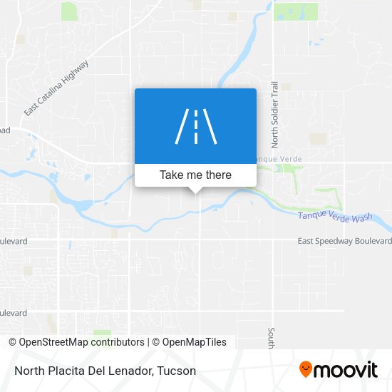 North Placita Del Lenador map