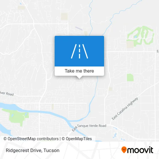 Ridgecrest Drive map