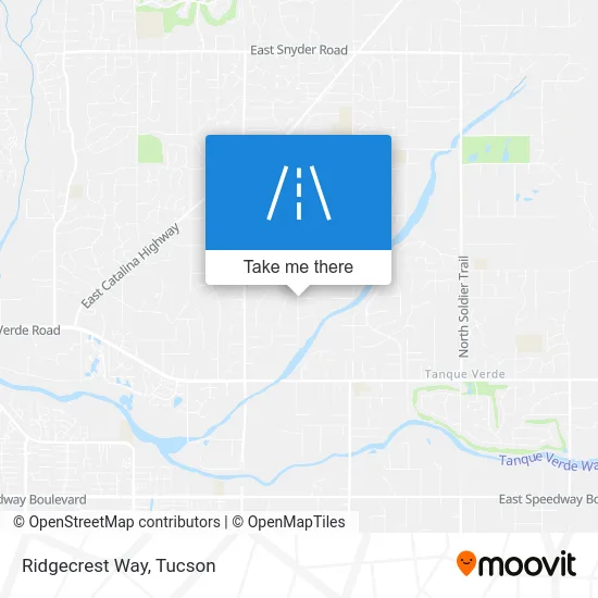 Ridgecrest Way map