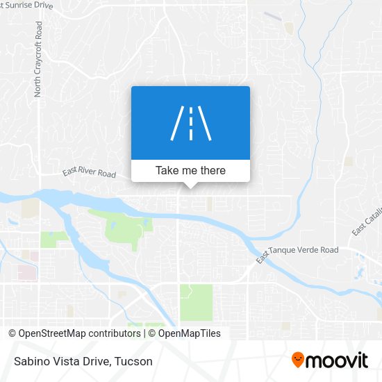 Sabino Vista Drive map
