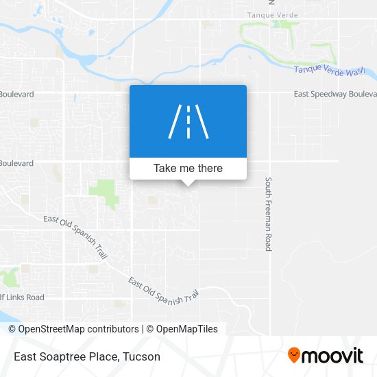 East Soaptree Place map
