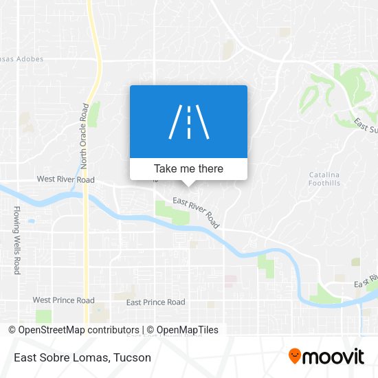 Mapa de East Sobre Lomas