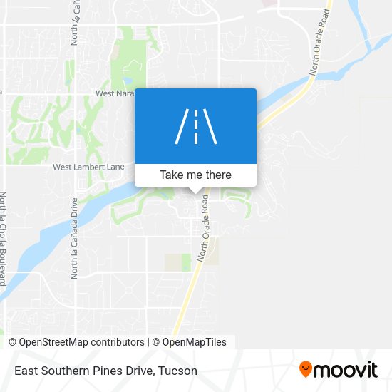 East Southern Pines Drive map