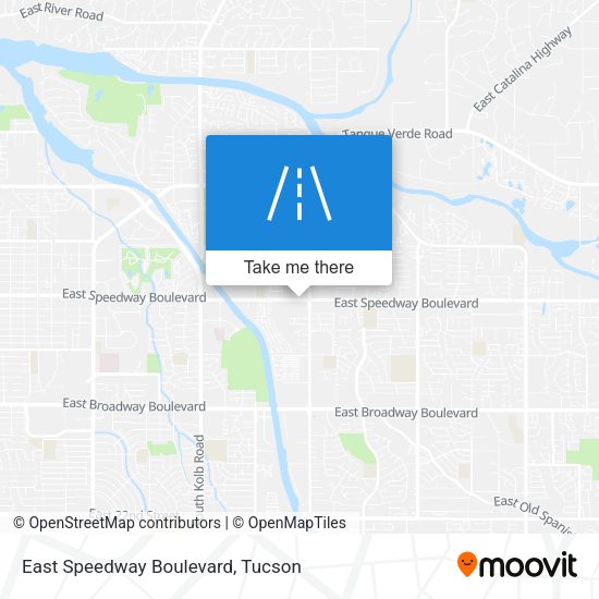 East Speedway Boulevard map