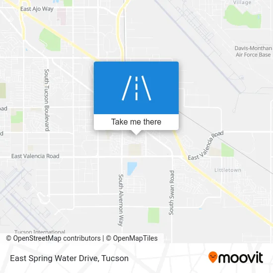 East Spring Water Drive map