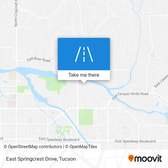 East Springcrest Drive map