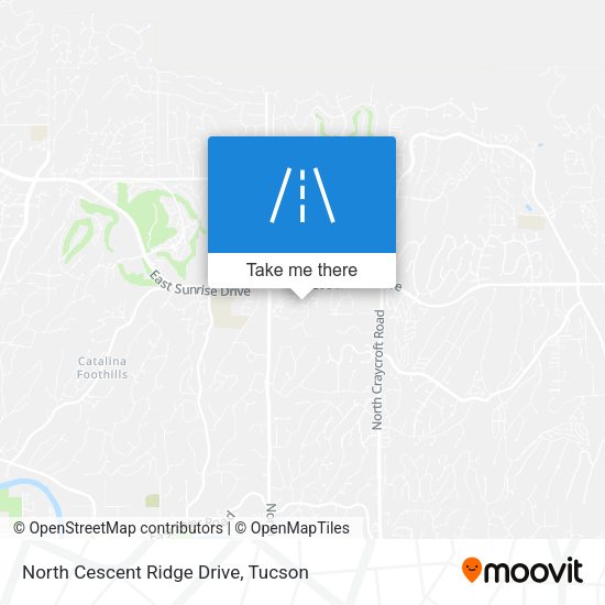 North Cescent Ridge Drive map