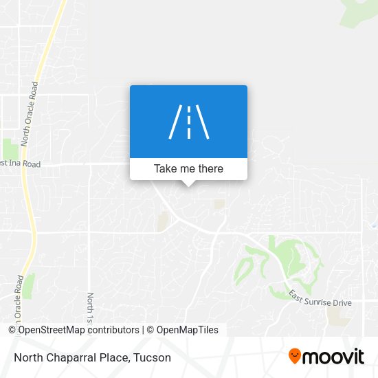 Mapa de North Chaparral Place