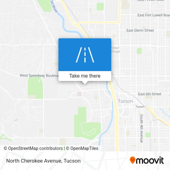 Mapa de North Cherokee Avenue