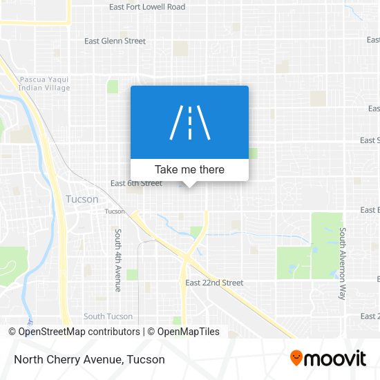 North Cherry Avenue map