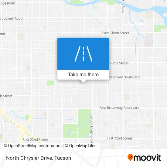 North Chrysler Drive map