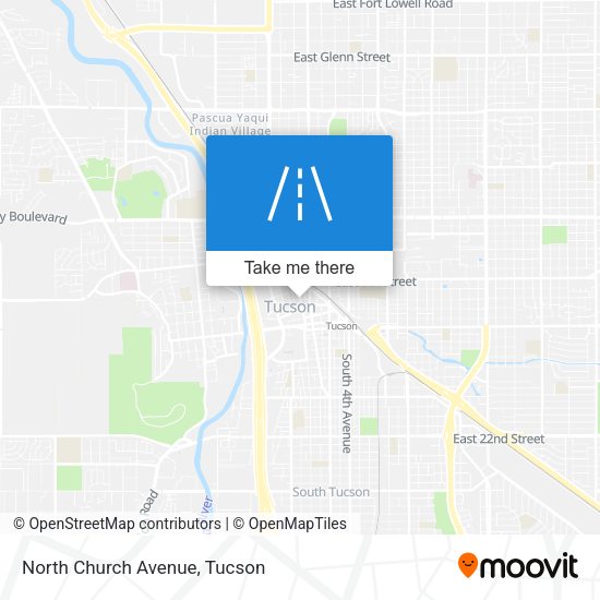 North Church Avenue map
