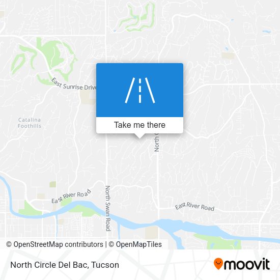 Mapa de North Circle Del Bac