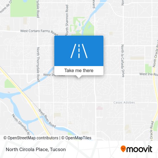 North Circola Place map