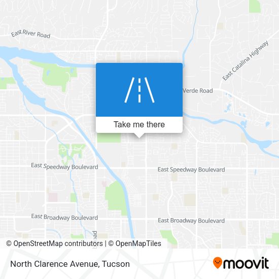 North Clarence Avenue map