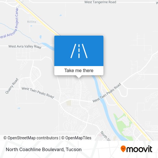 North Coachline Boulevard map