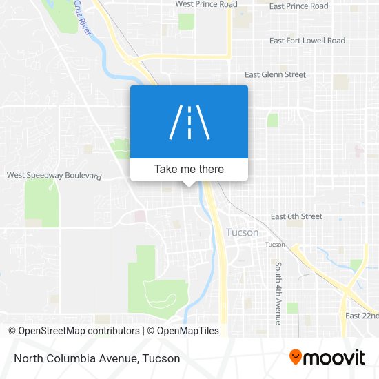 North Columbia Avenue map