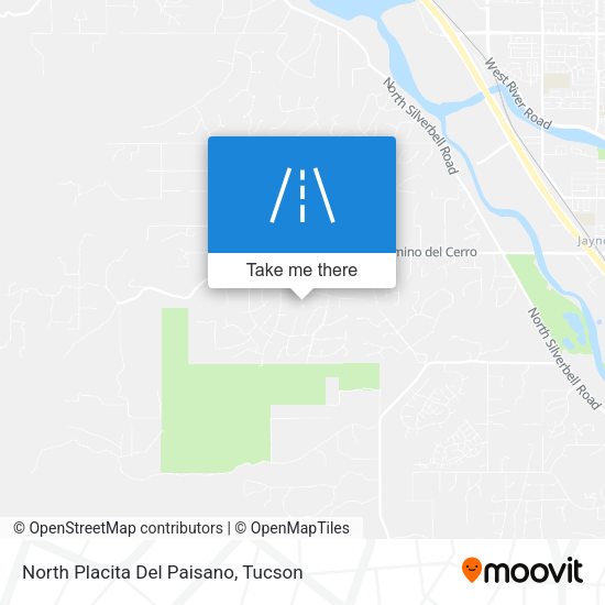 North Placita Del Paisano map