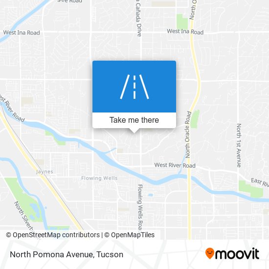 North Pomona Avenue map