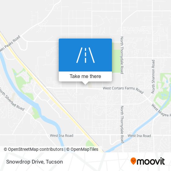 Snowdrop Drive map