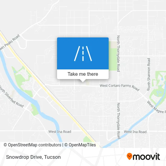 Snowdrop Drive map