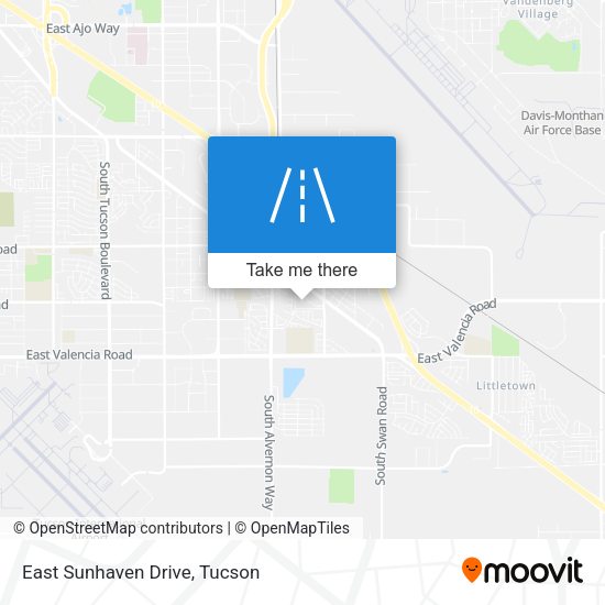 East Sunhaven Drive map