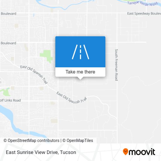 East Sunrise View Drive map