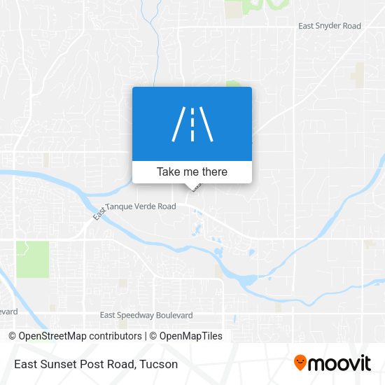 East Sunset Post Road map