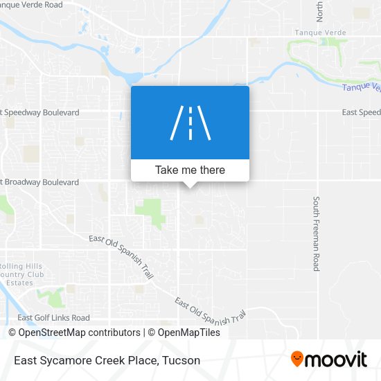 Mapa de East Sycamore Creek Place