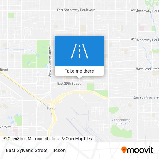 East Sylvane Street map