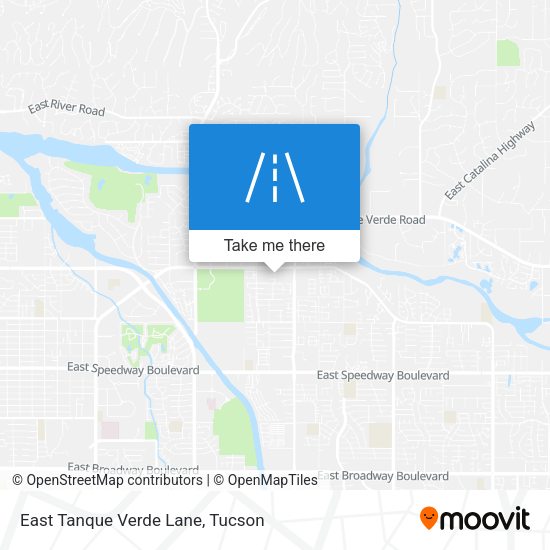 East Tanque Verde Lane map