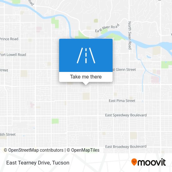 Mapa de East Tearney Drive